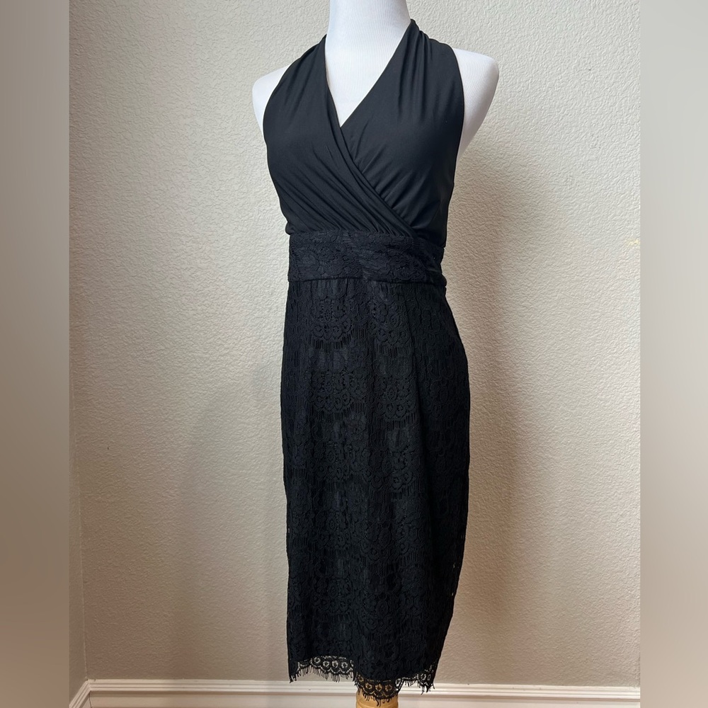 NWT Alexia Admor Halter with Lace Dress, XS